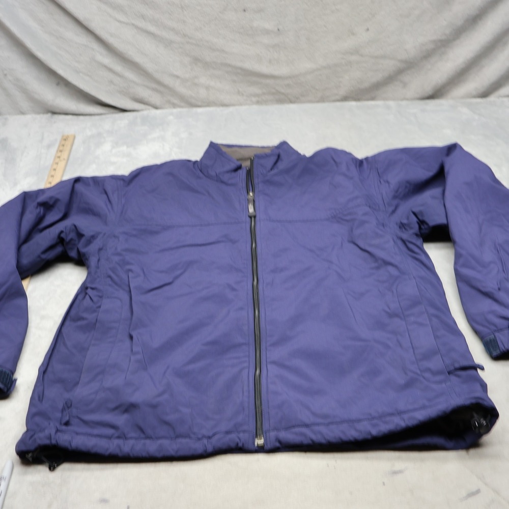 North Face Jacket Men Large Blue Insulated Fleece Lined Wind Rain Outdoor Hiking